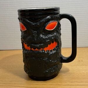 Spooky Halloween Tiki Beer Stein Coffee Mug Ceramic 16 oz Cup Gothic Scary Prop